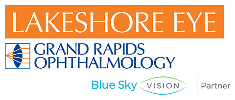 Lakeshore Eye Grand Rapids Ophthalmology Blue Sky Vision Logo