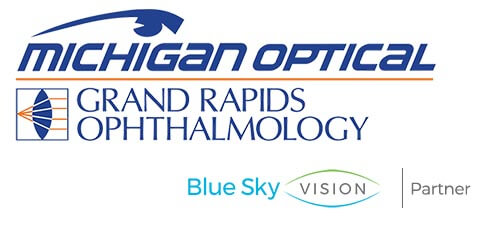 Michigan Optical Grand Rapids Ophthalmology Blue Sky Vision Logo